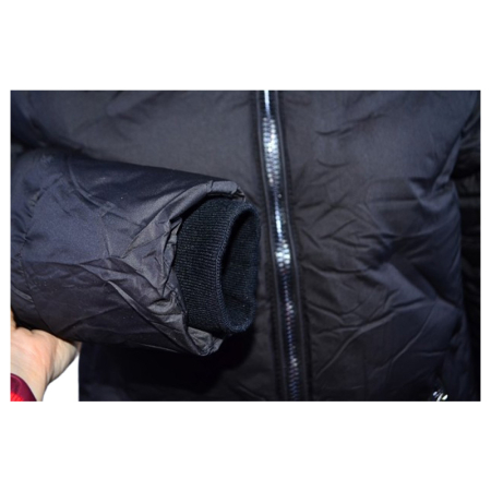 Geaca imblanita, cu gluga, pentru fete, Happy House KK2313-6, Negru [4]