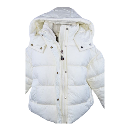Geaca cu gluga, pentru fete, Happy House KK2357-8, Alb [4]