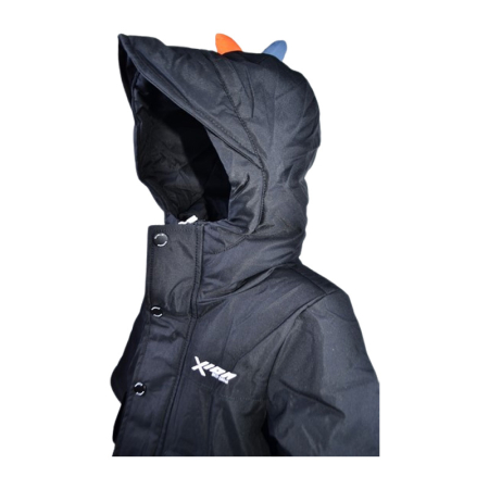 Geaca imblanita, cu jucarie, pentru baieti, Happy House KK1134-1, Negru [2]