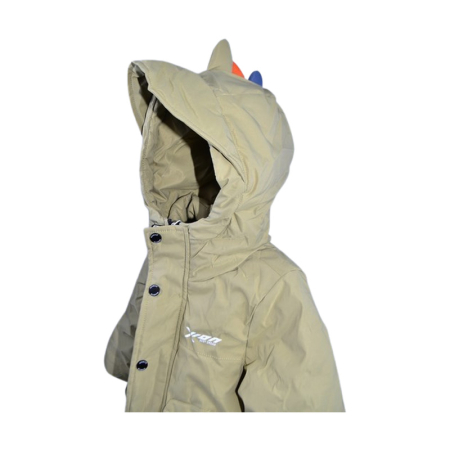 Geaca imblanita, cu jucarie, pentru baieti, Happy House KK1136-1, Kaki [4]