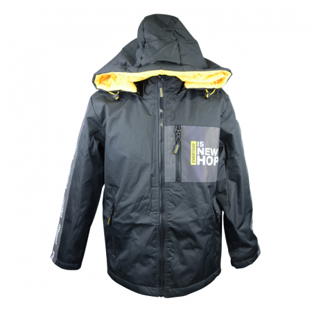 Geci de iarna - Geaca pentru baieti Happy HB-8321A-104, Negru