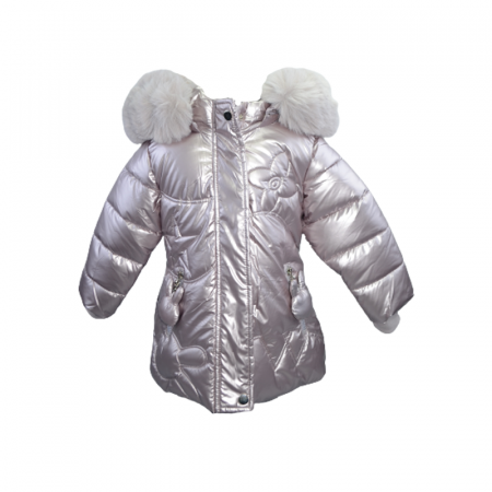 Geci de iarna - Geaca pentru fete Happy House KK2050, Roz1