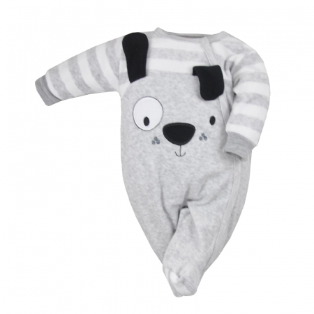 Salopete bebelusi baieti - Salopeta cu maneca lunga pentru baieti Koala Kundelek 07-525G-74, Gri