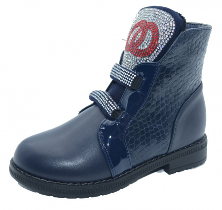 Ghete si cizme fete - Cizme imbalnite pentru fete Badoxx 3LL-527B-31, Bleumarin