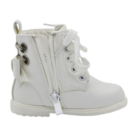 Ghete imblanite, cu șiret si fermoar, pentru fete MRS S707A-20, Alb [2]