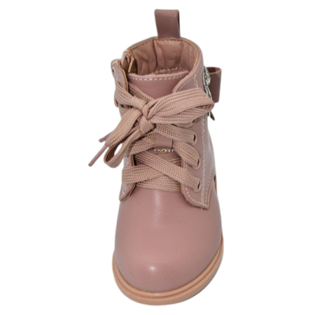 Ghete imblanite, cu șiret si fermoar, pentru fete MRS S716R-20, Roz [1]