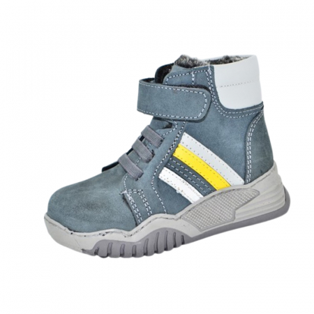 Ghete si cizme baieti - Ghete imblanite din piele pentru baieti Small Foot PBSF-01, Verde