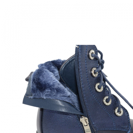 Ghete imblanite pentru fete MRS M1609-B-31, Bleumarin [4]