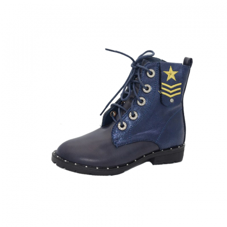 Încălțaminte fete - Ghete imblanite pentru fete MRS M1609-B-31, Bleumarin