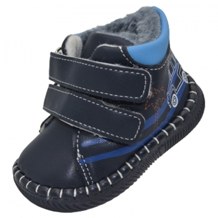 Ghete imblanite flexibile pentru baieti Apawwa FD121, Bleumarin [1]