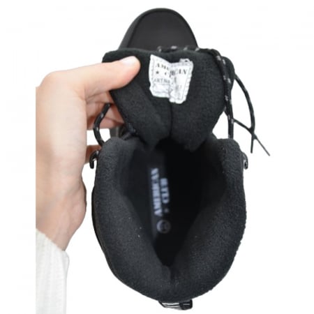 Ghete imblanite Outdoor pentru baieti American Club WT59/23, Negru [2]
