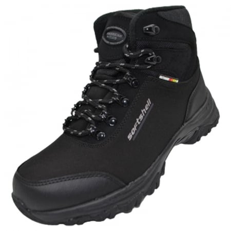 Ghete imblanite Outdoor pentru baieti American Club WT59/23, Negru [1]