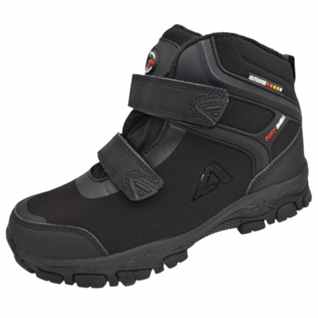 Ghete si cizme baieti - Ghete imblanite Outdoor pentru baieti American Club WT158/23-N, Negru