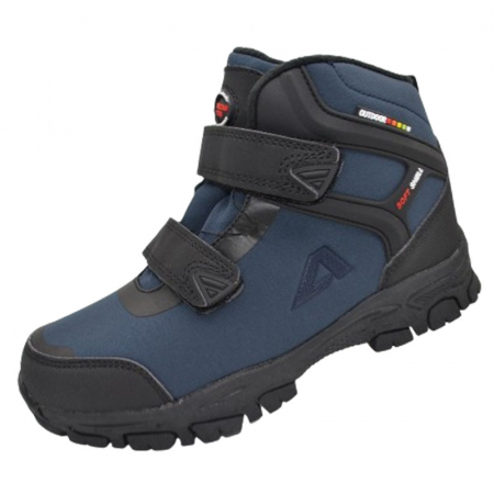Ghete si cizme baieti - Ghete imblanite Outdoor pentru baieti American Club WT158/23, Bleumarin