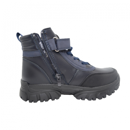 Ghete imblanite pentru baieti Bessky B2067-2C, Bleumarin [2]