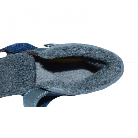 Ghete imblanite pentru baieti DDStep 023-802L-31, Bleumarin [5]