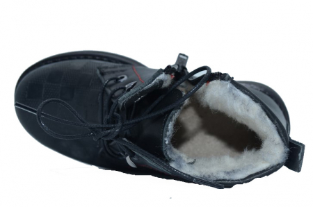 Ghete imblanite pentru baieti Small Foot SMFG7-B-30, Negru [3]