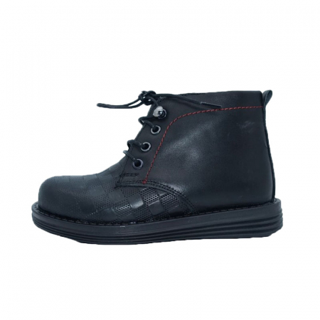 Ghete si cizme baieti - Ghete imblanite pentru baieti Small Foot SMFG7-B-30, Negru