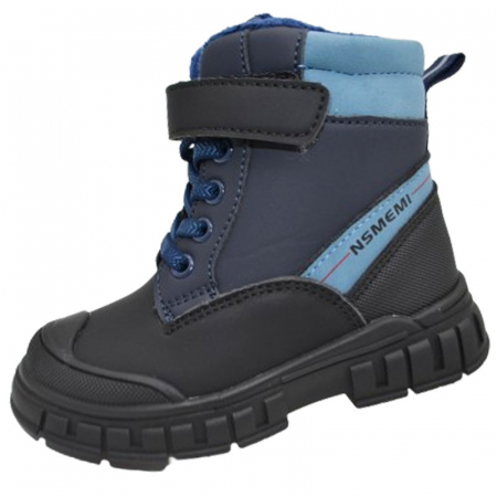 Ghete si cizme baieti - Ghete imblanite pentru baieti Tom Miki T-10860-B, Bleumarin