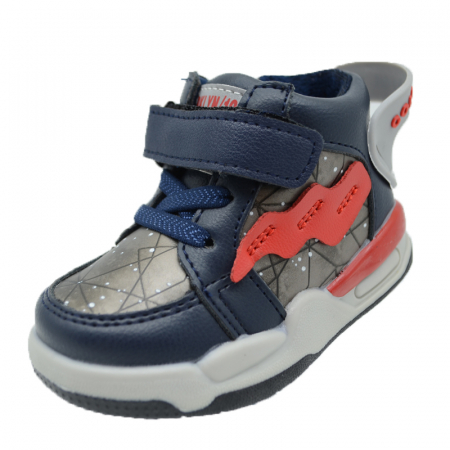 Ghete si cizme baieti - Ghete imblanite pentru baieti Tom Miki C-T9400-B-18, Multicolor