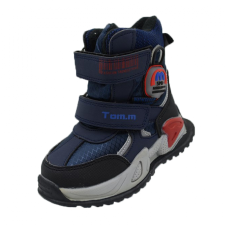 Ghete si cizme baieti - Ghete imblanite pentru baieti Tom Miki C-T9410-B-22, Multicolor