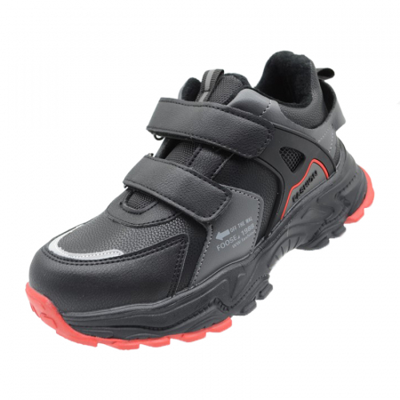 Ghete si cizme baieti - Ghete imblanite pentru baieti Tom Miki C-T9433-A-33, Negru