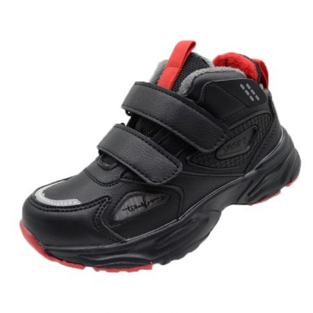Ghete si cizme baieti - Ghete imblanite pentru baieti Tom Miki C-T9519-A-27, Negru