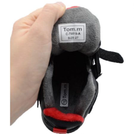 Ghete imblanite pentru baieti Tom Miki C-T9519-A-27, Negru [3]