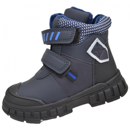 Ghete si cizme baieti - Ghete imblanite pentru baieti Tom Miki T-10858-B-B, Bleumarin