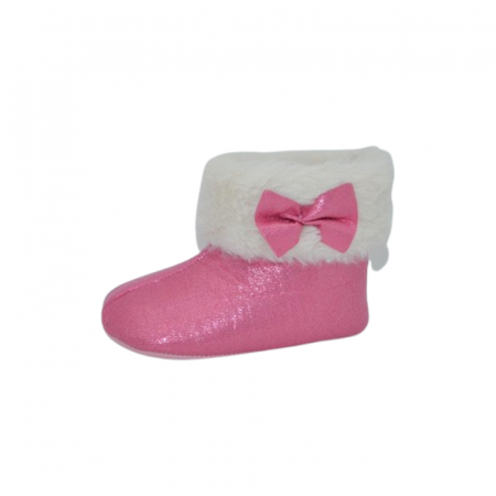 Încălțaminte fete - Ghete imblanite pentru bebelusi, Mini Junior, GHT-MJ2, Fucsia