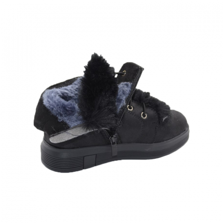 Ghete imblanite pentru fete Bessky ML70120-2-32, Negru [4]