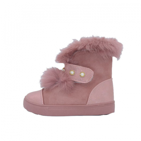 Ghete si cizme fete - Ghete imblanite pentru fete Fashion Kids GFK GFK-31, Roz