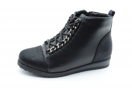 Ghete si cizme fete - Ghete imblanite pentru fete Haidra X686-1-33, Negru