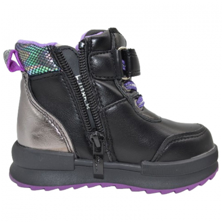 Ghete imblanite pentru fete Bi&Ki F-0185-B, Negru [1]