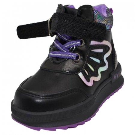 Ghete imblanite pentru fete Bi&Ki F-0185-B, Negru [4]