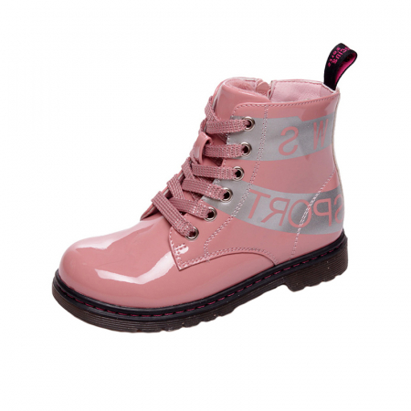 Încălțaminte fete - Ghete imblanite pentru fete WeeStep 5001P-25, Roz