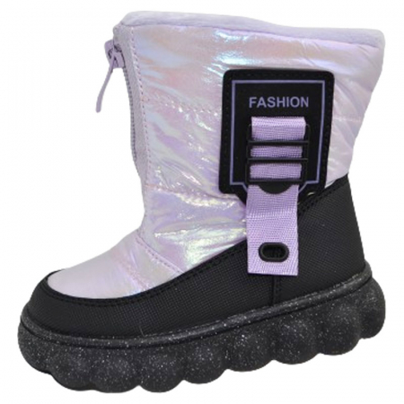 Cizme imblanite Waterproof si Windproof pentru fete Bi&Ki F-0297-D, Mov [3]