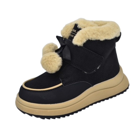 Încălțaminte fete - Ghete impermeabile si imblanite pentru fete, Tom Miki T-11751-A-28, Negru