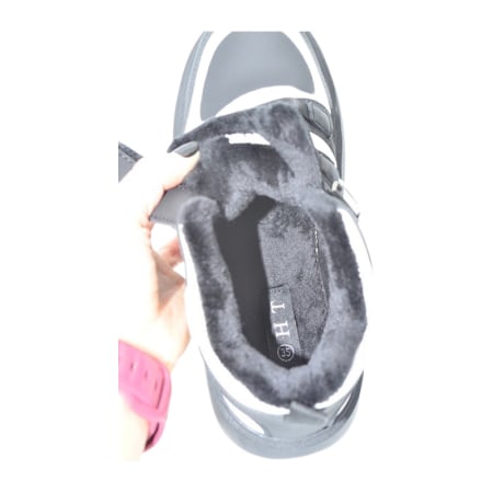 Ghete mid-cut, ortopedice si impermeabile pentru baieti, HT F-50869-B, Negru [4]