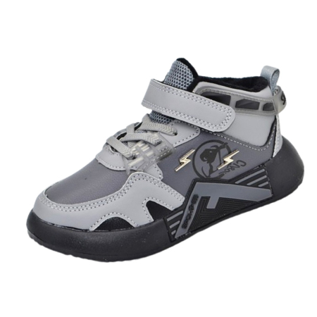 Ghete si cizme baieti - Ghete mid-cut, ortopedice si impermeabile, pentru baieti, Tom Miki T-10849-E-26, Gri