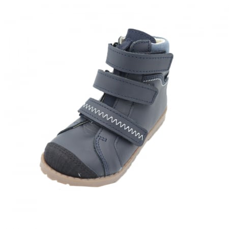 Ghete profilactice din piele pentru baieti Porto 5200-77B-30, Bleumarin [4]
