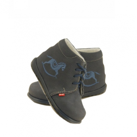 Ghete ortopedice din piele pentru baieti EMEL E E 1596-3-19, Bleumarin [1]