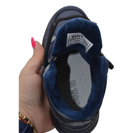 Ghete ortopedice imblanite pentru baieti Tom Miki T-10851-B, Bleumarin [3]