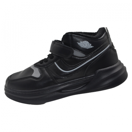 Ghete si cizme baieti - Ghete ortopedice imblanite pentru baieti Tom Miki T-10853-B, Negru