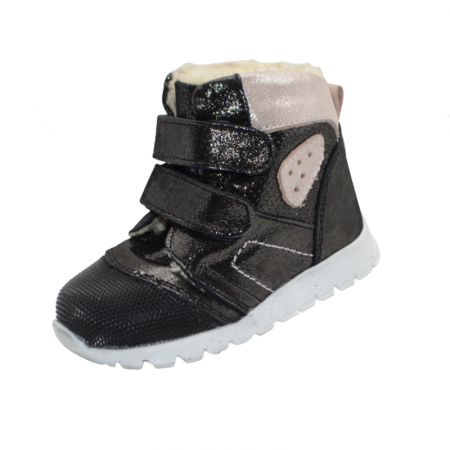 Ghete si cizme fete - Ghete ortopedice imblanite pentru fete Small Foot XD19/21-N-19, Negru