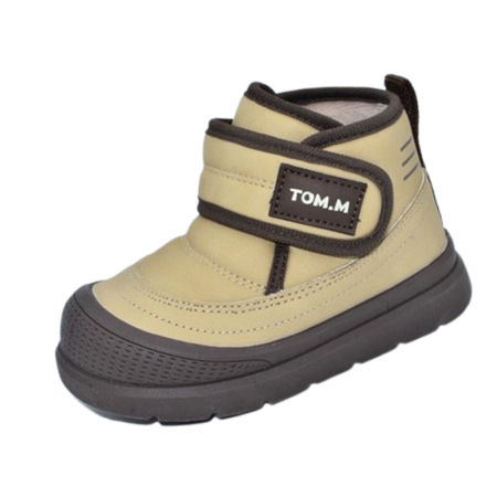 Ghete si cizme baieti - Ghete ortopedice, impermeabile si imblanite pentru baieti, Tom Miki T-11712-K, Crem