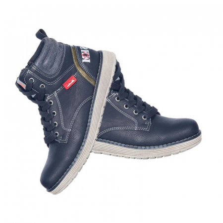 Ghete pentru baieti American Club 735/17B-31, Bleumarin [1]