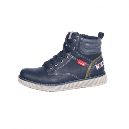 Ghete si cizme baieti - Ghete pentru baieti American Club 735/17B-31, Bleumarin
