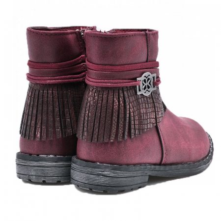 Ghete pentru fete American Club 799/16-24, Visiniu [3]