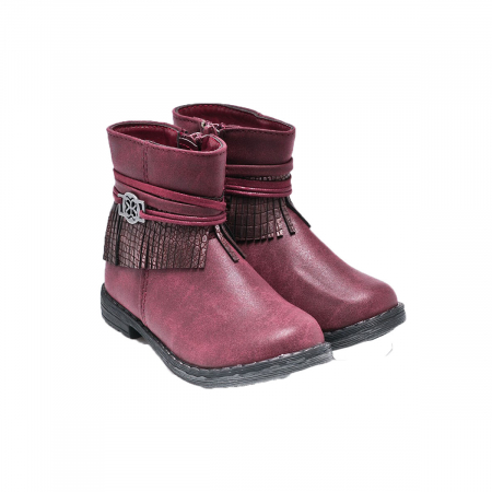 Ghete pentru fete American Club 799/16-24, Visiniu [1]